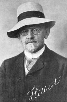 Давид Гильберт, 1912 г.— один из серии портретов профессоров, продававшихся в Гёттингене как почтовые открытки